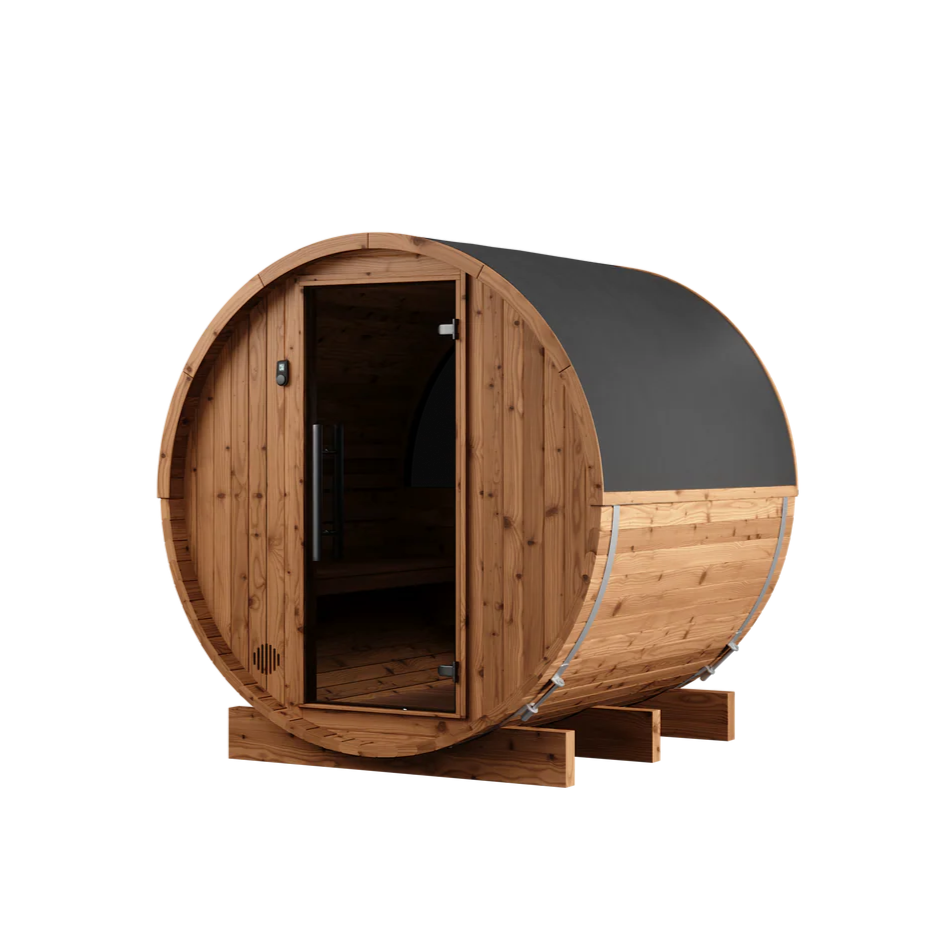 Thermory 4 Person Barrel Sauna with Window
